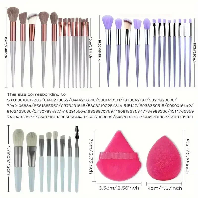 Body by Soreia – Professional Soft Fluffy Makeup Brush Set