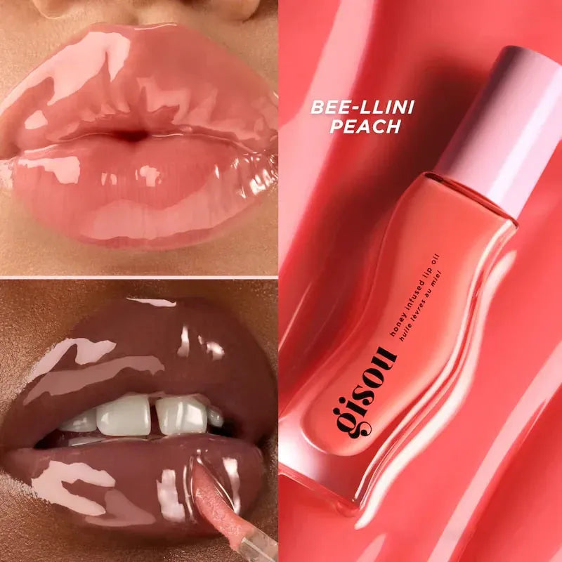Body by Soreia GL Bee-llini Peach Gisou Glazed Lip Plump Oil
